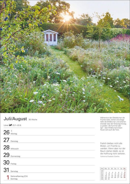 Produktbild: Gartenparadiese Wochenplaner 2027 - 53 faszinierende Fotografien