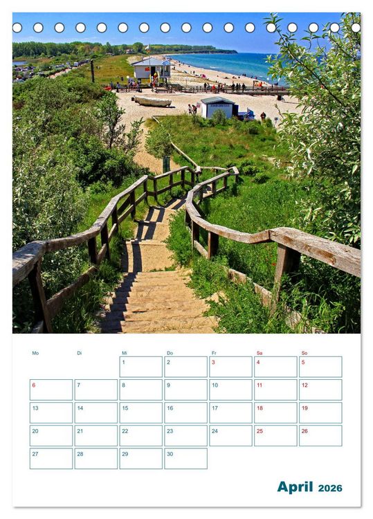 Produktbild: Ostseebad Rerik - Terminplaner (Tischkalender 2026 DIN A5 hoch), CALVENDO Monatskalender