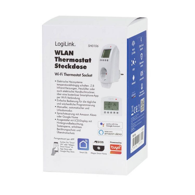 Produktbild: LogiLink SH0106 SH0106 Wi-Fi Steckdose Innenbereich