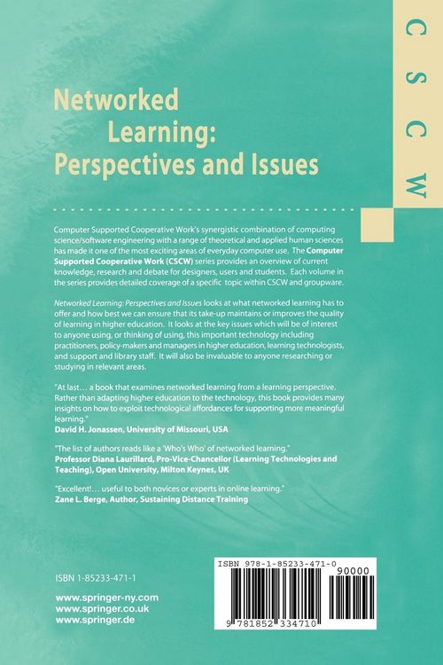 Produktbild: Networked Learning: Perspectives and Issues