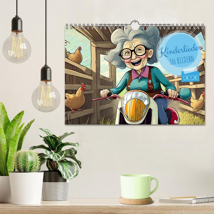 Produktbild: Kinderlieder - In Bildern (Wandkalender 2026 DIN A4 quer), CALVENDO Monatskalender