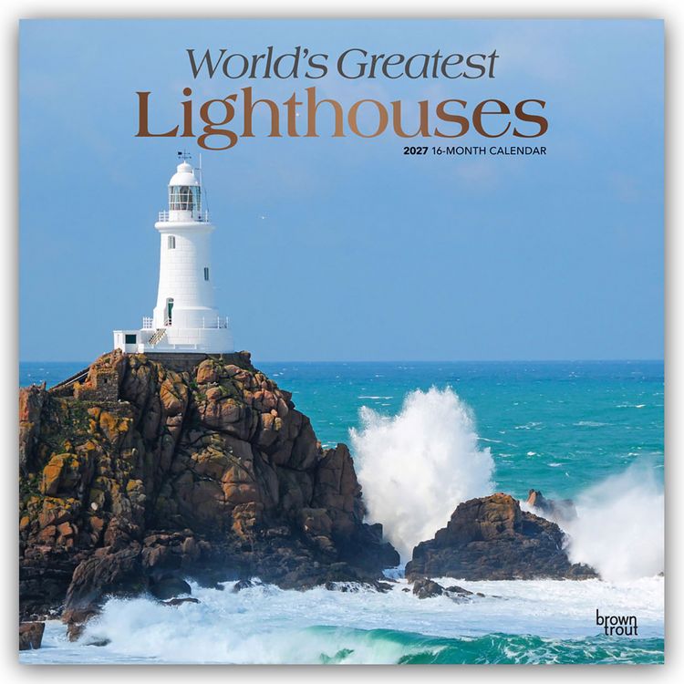 Produktbild: World Greatest Lighthouses &ndash; Die gr&ouml;&szlig;ten Leuchtt&uuml;rme der Welt 2027 &ndash; 16-Monatskalender