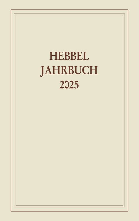 Produktbild: Hebbel-Jahrbuch 80/2025