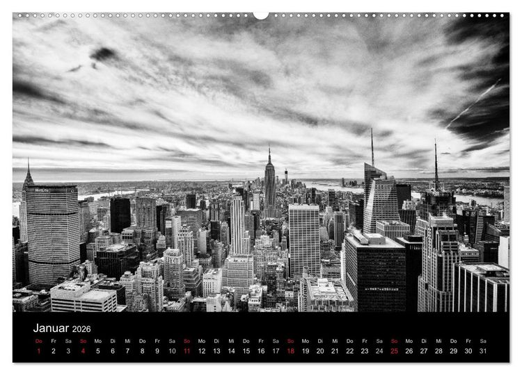 Produktbild: New York 2026 (Wandkalender 2026 DIN A2 quer), CALVENDO Monatskalender
