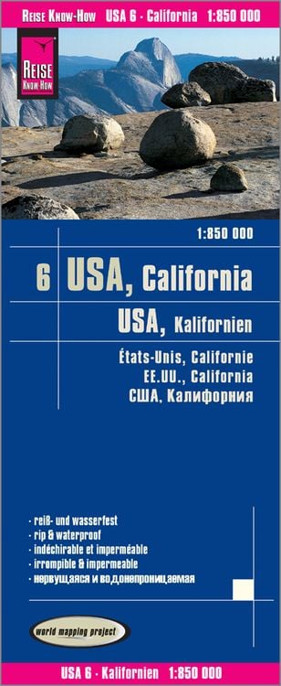 Produktbild: Reise Know-How Landkarte USA 06, Kalifornien (1:850.000)