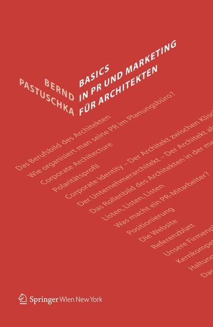 Produktbild: Basics in PR und Marketing f&uuml;r Architekten