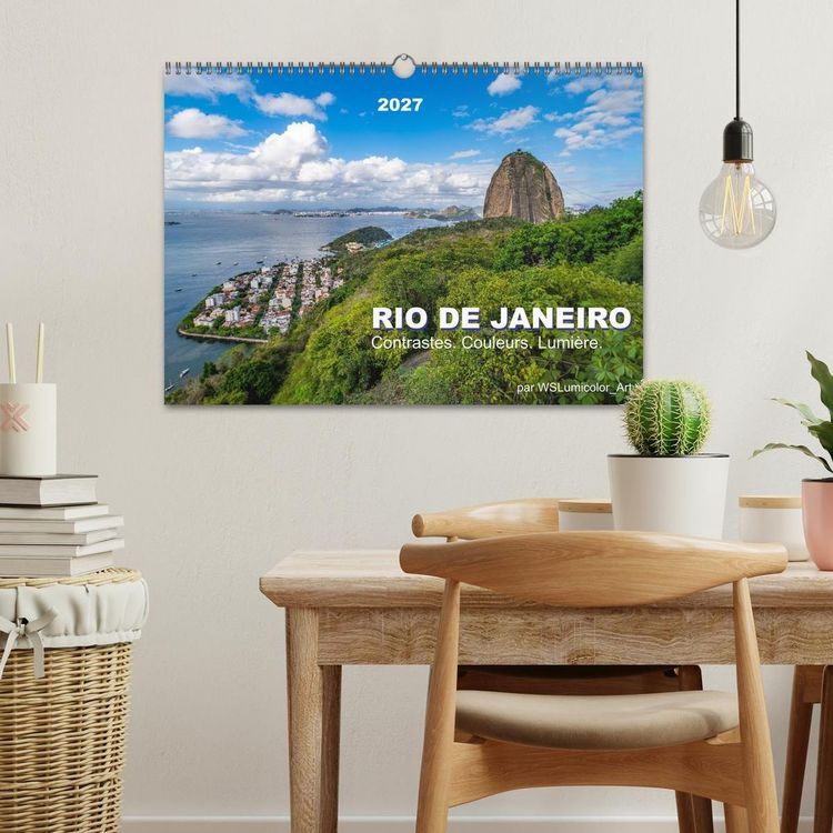 Produktbild: RIO DE JANEIRO Contrastes. Couleurs. Lumi&egrave;re. (Calendrier mural 2027 DIN A3 vertical), CALVENDO calendrier mensuel