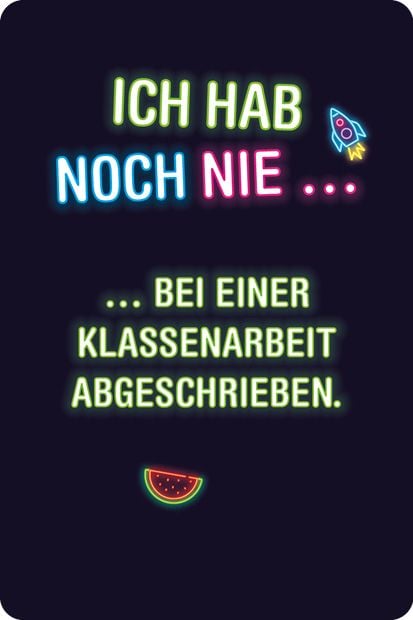 Kartenspiel: Ich hab noch nie ... - für Kids und Teens