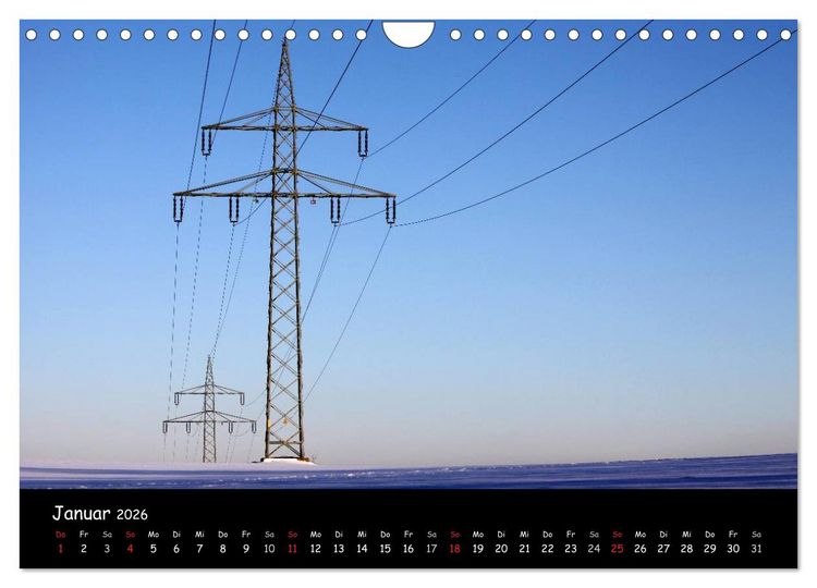 Produktbild: Unter Strom (Wandkalender 2026 DIN A4 quer), CALVENDO Monatskalender