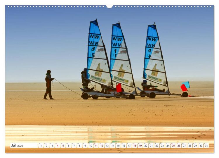 Produktbild: ST. PETER ORDING Strand und Meer (hochwertiger Premium Wandkalender 2026 DIN A2 quer), Kunstdruck in Hochglanz
