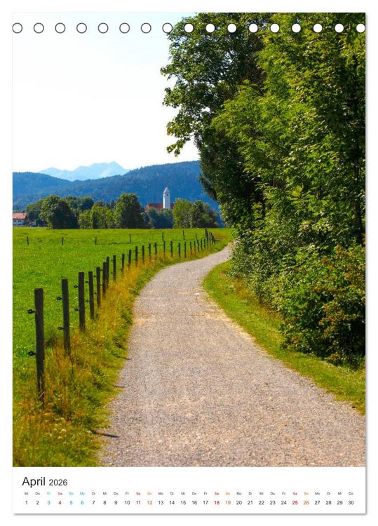 Produktbild: Herrliche Wanderwege (Tischkalender 2026 DIN A5 hoch), CALVENDO Monatskalender