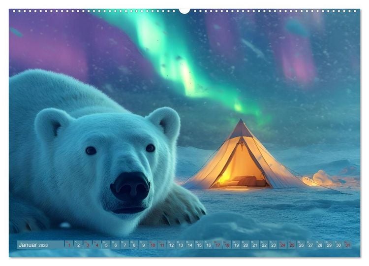 Produktbild: Camping Extreme (hochwertiger Premium Wandkalender 2026 DIN A2 quer), Kunstdruck in Hochglanz