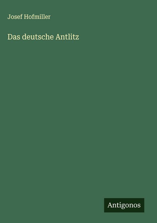 Produktbild: Das deutsche Antlitz