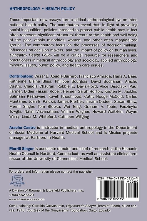 Produktbild: Unhealthy Health Policy