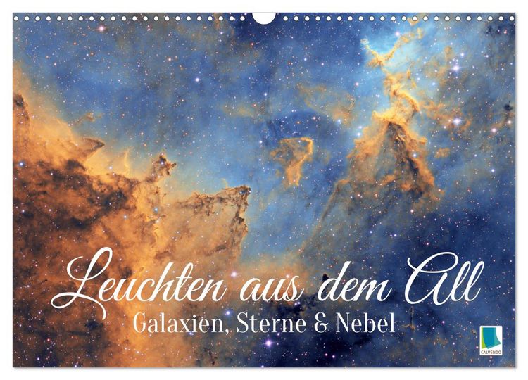 Produktbild: Galaxien, Sterne und Nebel: Leuchten aus dem All (Wandkalender 2026 DIN A3 quer), CALVENDO Monatskalender