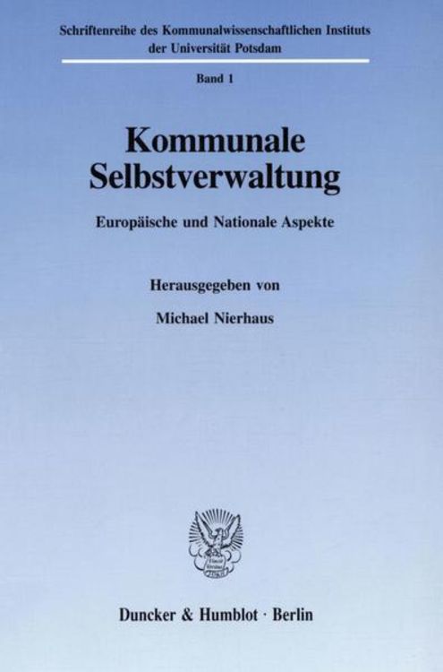 Produktbild: Kommunale Selbstverwaltung.