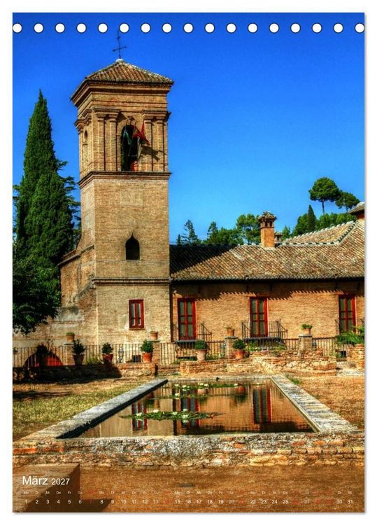 Produktbild: Die Alhambra (Tischkalender 2027 DIN A5 hoch), CALVENDO Monatskalender