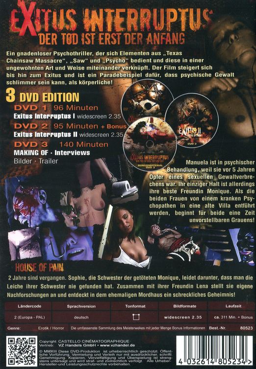 Produktbild: Exitus Interruptus - Teil 1+2 (+ Bonus-DVD)
