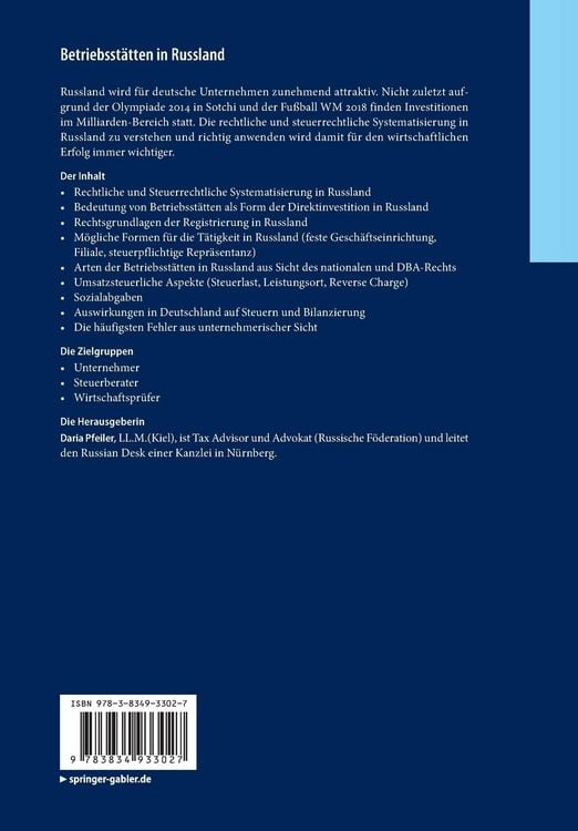 Produktbild: Betriebsst&auml;tten in Russland