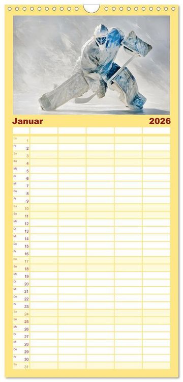 Produktbild: Familienplaner 2026 - Olympia. Anders. mit 5 Spalten (Wandkalender, 21 x 45 cm) CALVENDO