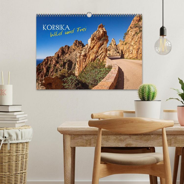 Produktbild: Korsika Wild und Frei (Wandkalender 2026 DIN A3 quer), CALVENDO Monatskalender