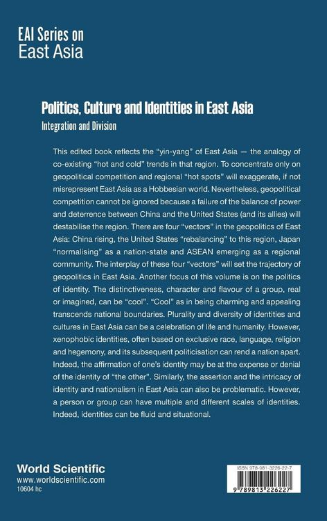 Produktbild: POLITICS, CULTURE AND IDENTITIES IN EAST ASIA