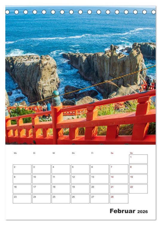Produktbild: Eine Rundreise - Japan (Tischkalender 2026 DIN A5 hoch), CALVENDO Monatskalender