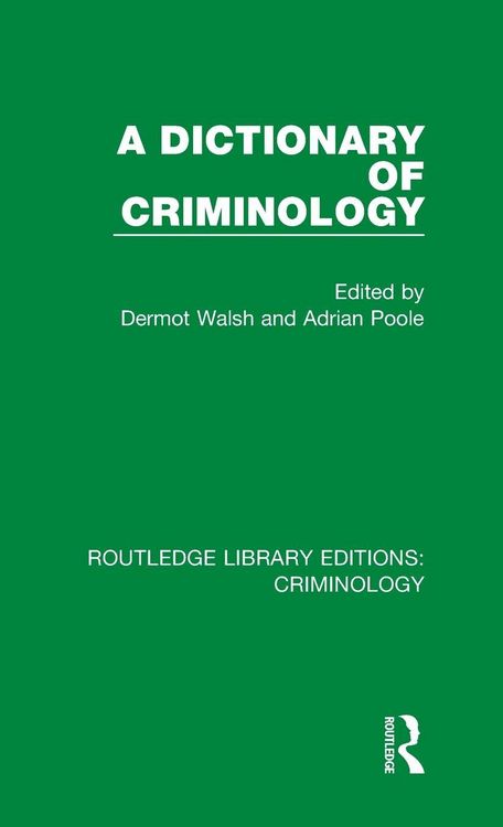 Produktbild: A Dictionary of Criminology