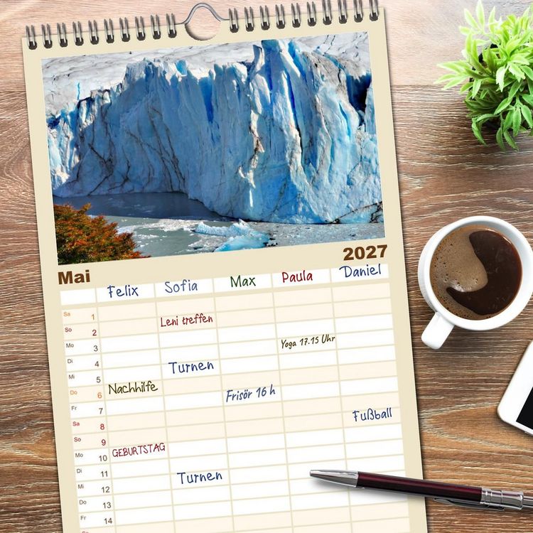 Produktbild: Familienplaner 2027 - Nationalparks der Welt mit 5 Spalten (Wandkalender, 21 x 45 cm) CALVENDO