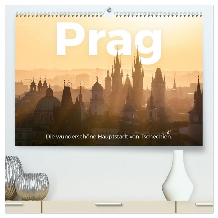 Produktbild: Prag - Die wundersch&ouml;ne Hauptstadt von Tschechien. (hochwertiger Premium Wandkalender 2026 DIN A2 quer), Kunstdruck in Hochglanz
