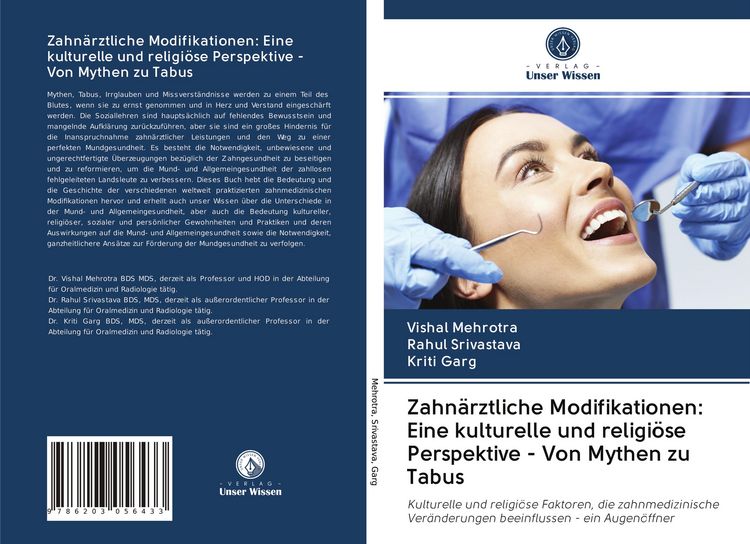 Produktbild: Zahn&auml;rztliche Modifikationen: Eine kulturelle und religi&ouml;se Perspektive - Von Mythen zu Tabus