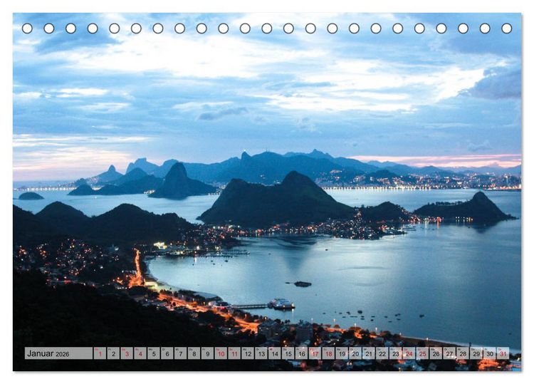 Produktbild: Brasilien - Von Rio nach Florian&oacute;polis (Tischkalender 2026 DIN A5 quer), CALVENDO Monatskalender