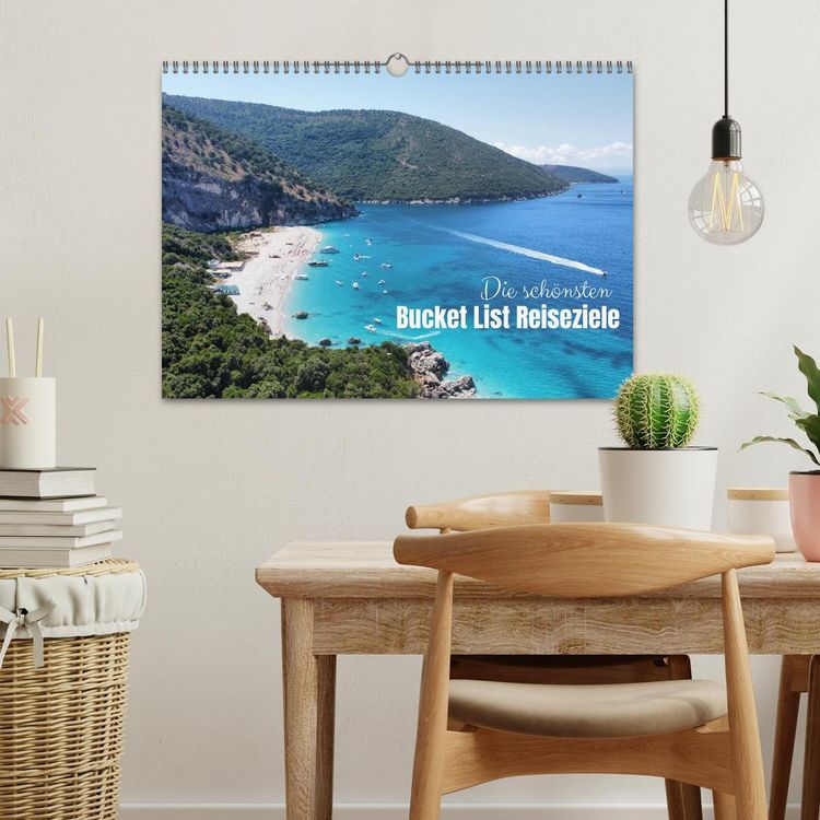 Produktbild: Die sch&ouml;nsten Bucket List Reiseziele (Wandkalender 2026 DIN A3 quer), CALVENDO Monatskalender