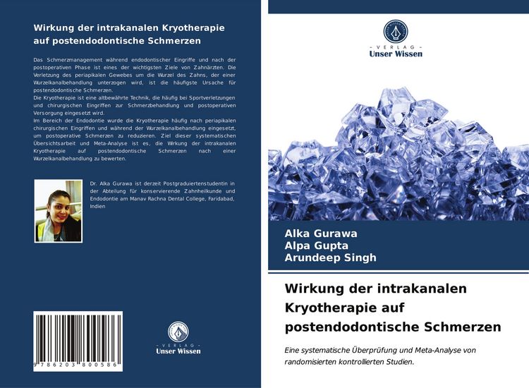 Produktbild: Wirkung der intrakanalen Kryotherapie auf postendodontische Schmerzen