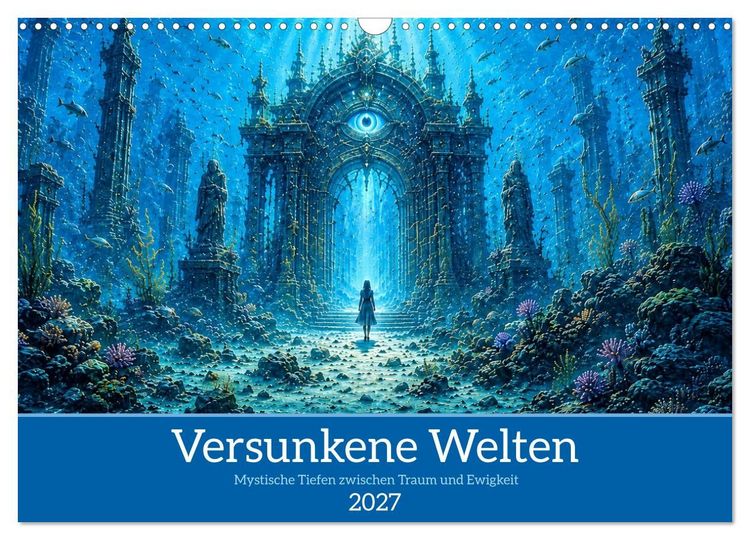 Produktbild: Versunkene Welten &ndash; Mystische Tiefen zwischen Traum und Ewigkeit (Wandkalender 2027 DIN A3 quer), CALVENDO Monatskalender