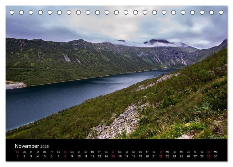 Produktbild: Erlebnis Norwegen: Narvik bis Troms&oslash; (Tischkalender 2026 DIN A5 quer), CALVENDO Monatskalender
