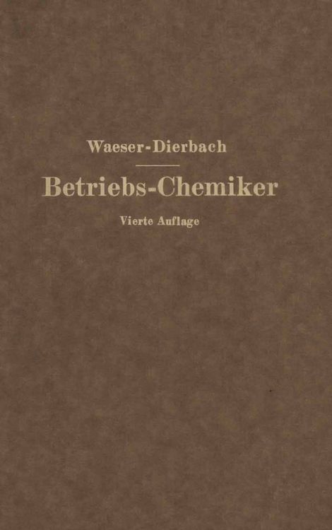 Produktbild: Der Betriebs-Chemiker