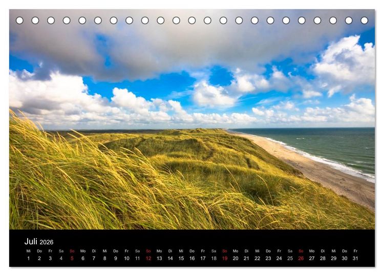 Produktbild: D&auml;nemarks Nordseek&uuml;ste (Tischkalender 2026 DIN A5 quer), CALVENDO Monatskalender