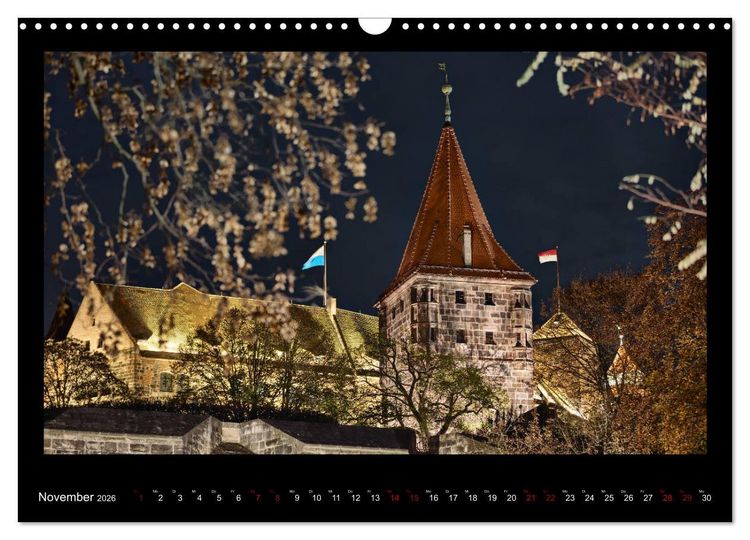 Produktbild: Historisches N&uuml;rnberg (Wandkalender 2026 DIN A3 quer), CALVENDO Monatskalender