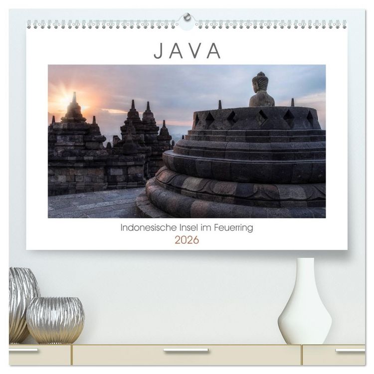 Produktbild: Java, Indonesische Insel im Feuerring (hochwertiger Premium Wandkalender 2026 DIN A2 quer), Kunstdruck in Hochglanz
