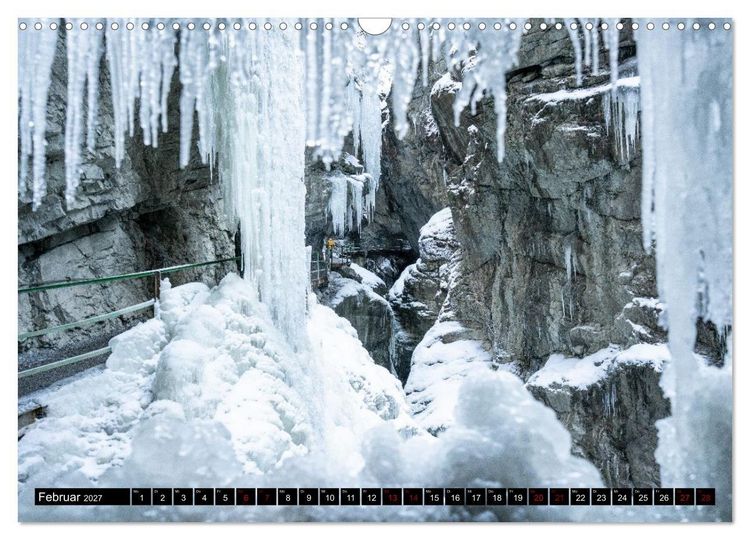Produktbild: Breitachklamm im Wandel der Jahreszeiten (Wandkalender 2027 DIN A3 quer), CALVENDO Monatskalender