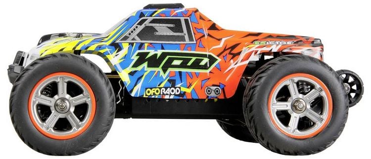 Produktbild: Amewi Blau, Orange Brushed 1:20 RC Einsteiger Modellauto Elektro Monstertruck Allradantrieb (4WD) RtR mit Lichteffekt