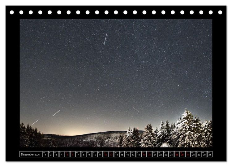 Produktbild: Astro-Kalender - Deep Sky und Landschaften (Tischkalender 2026 DIN A5 quer), CALVENDO Monatskalender