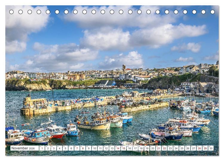 Produktbild: Cornwall - Malerische Landschaften mit grandiosen K&uuml;sten (Tischkalender 2026 DIN A5 quer), CALVENDO Monatskalender