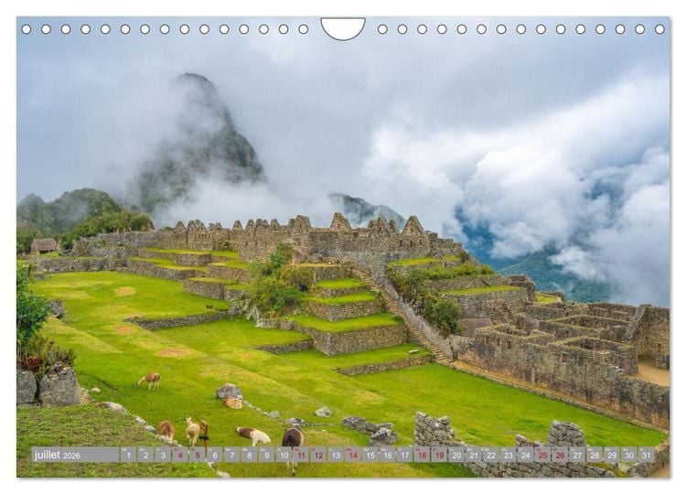 Produktbild: P&eacute;rou - Paradis dans les Andes (Calendrier mural 2026 DIN A4 vertical), CALVENDO calendrier mensuel