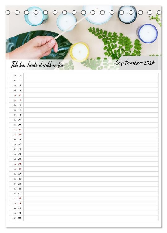 Produktbild: Ich bin dankbar - ein Jahr voller Yoga und Achtsamkeit - Yoga Kalender (Tischkalender 2026 DIN A5 hoch), CALVENDO Monatskalender