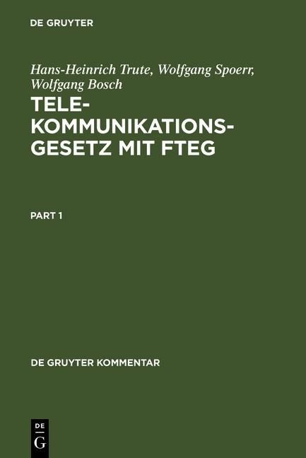 Produktbild: Telekommunikationsgesetz mit FTEG