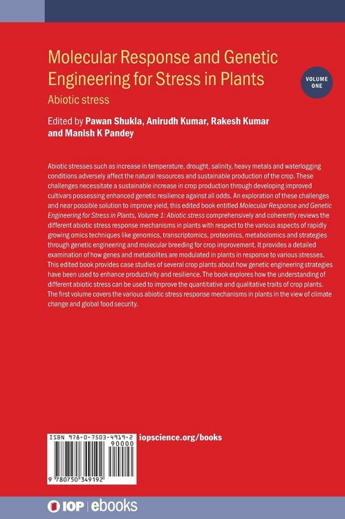 Produktbild: Molecular Response and Genetic Engineering for Stress in Plants, Volume 1
