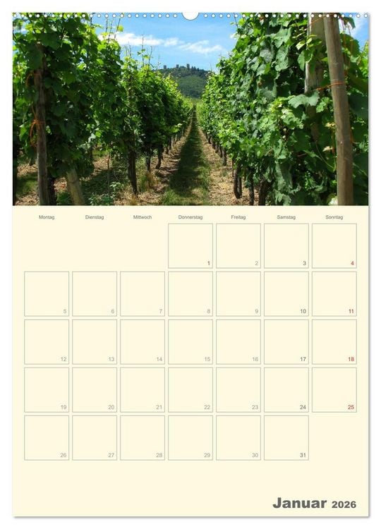 Produktbild: Unterwegs im Elsass &ndash; Terminplaner (Wandkalender 2026 DIN A2 hoch), CALVENDO Monatskalender