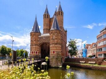 Produktbild: CALVENDO Puzzle Haarlem Amsterdamse Poort | 1000 Teile Lege-Gr&ouml;&szlig;e 64x48cm Foto-Puzzle f&uuml;r gl&uuml;ckliche Stunden